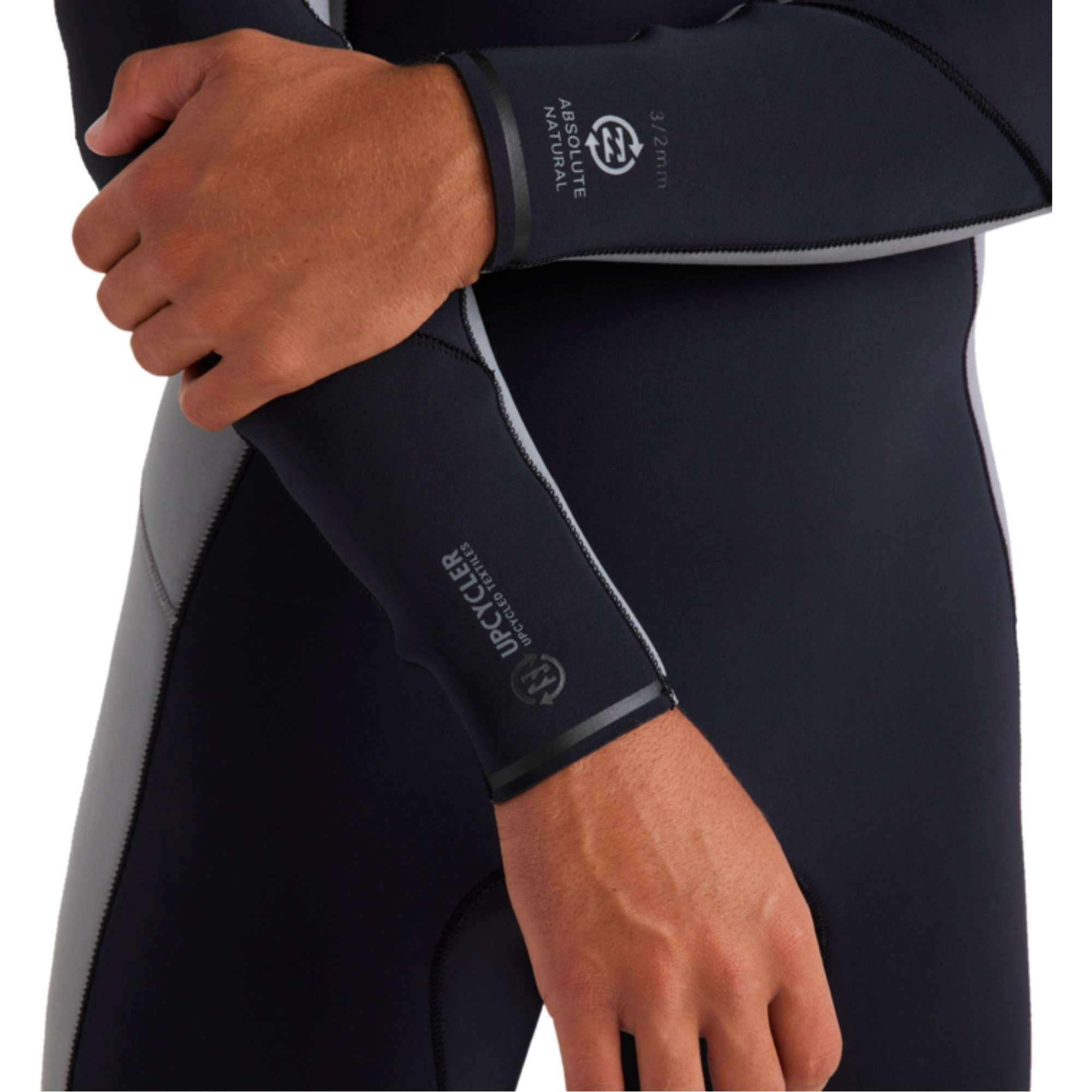2026 Billabong Herre Absolute Natural 3/2mm Chest Zip Våddragt 24AW191506 - Alloy